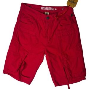 Sz various Red Cargo Shorts for Men